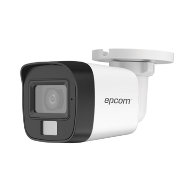 [N4-B8-TURBO-DL-212095] [Dual Light + ColorVu] Bala TurboHD 2 Megapíxel (1080p)  / Gran Angular 101° / Lente 2.8 mm / 30 mts IR EXIR / 20 mts Luz Blanca / Exterior IP67 / 4 Tecnologías / Micrófono Integrado