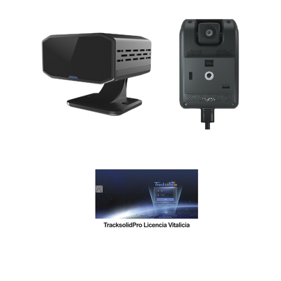 [N4-JC261DMSV-232864] KIT Dashcam con sistema de control ADAS (asistencia de manejo) y Camara DMS con IA (JC170) / Multiples alarmas /Comunicación dos vías / ideal para flotas vehiculares / Facil instalacio / Incluye licencia vitalicia plataforma TrackSolidPro