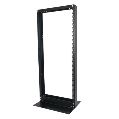 [N4-EIRL-5524-71599] Rack de 2 Postes, Estándar 19", 24 Unidades, Fabricado en Acero, Base "L" para Anclar a Piso.