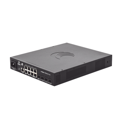 [N4-MX-TX1012GXPA-00-209881] Switch cnMatrix TX1012-AC-P PoE Ideal para WISP  / 8 Puertos Gigabit PoE + 4 SFP+ / PoE Budget 200W /Capa 2 y Capa 3 / Gestión Gratuita Desde la Nube