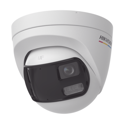 [N4-DS-2CE72KF3TP-DLS-234790] [ColorVu + Dual Light + Panoramica] Turret TURBOHD 3K (5 Megapixel) / Micrófono Integrado / Angulo de visión 180° / Imagen a Color 24/7 / 40 mts Luz Blanca + 40 mts IR / Exterior IP67 / WDR