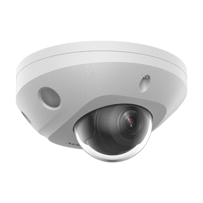 [N4-DS-2CD2563G2-LIS2U-233050] [Dual Light + 2 Micrófonos Integrados] Mini Domo IP 6 Megapixel / Lente 2.8 mm / 30 mts Luz Blanca + 30 mts IR / ACUSENSE / Exterior IP67 / IK8 /  WDR 120 dB / PoE / ONVIF / Micro SD / ACUSEARCH