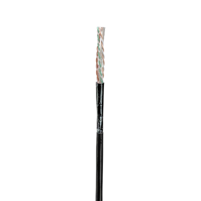 [N4-PUO6AS04BL-G-220406] Bobina de Cable UTP de 4 Pares, Con Aislamiento de Fluoropolímero, Cat6A (23 AWG), Uso Interior/Exterior Para Entorno Ambiental de Altas Temperaturas (Hasta 125ºC) , CMP (Plenum), Color Negro, 305 m