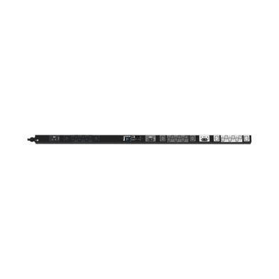 [N4-P24D01M-210386] PDU Monitoreable (MI) para Distribución de Energía, Enchufe de Entrada NEMA L21-30P, Con 18 Salidas C13 y 6 C19, de Instalación Vertical, 208 Vca, 30 Amp