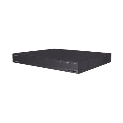 [N4-ARN-1610S-228194] NVR 16 canales grabacion hasta 8MP / H.265 / P2P Wisenet / 16 puertos PoE Plug and Play / 80 Mbps para grabacion.