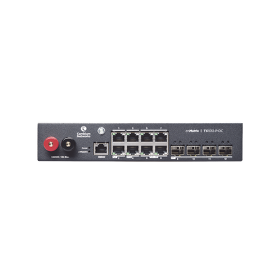 [N4-MX-TX1012GXPA-20-209882] Switch cnMatrix WISP TX1012-DC-P de 8 puertos PoE y 4 SFP+, 170 W PoE Budget, Capa 2, gestión gratuita desde la nube, para corriente directa
