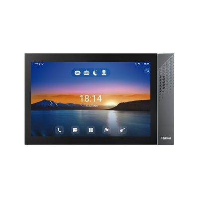 [N4-I57A-215244] Monitor IP/SIP para interior con Android, Wi-Fi, Bluetooth, Pantalla táctil de 10.1", audio de 2 vías, PoE, 8 interfaces de entrada de alarma.