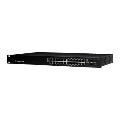 [N4-ES-24-250W-72471] Switch EdgeMAX administrable de 24 puertos Gigabit con PoE+/PoE Pasivo 24V + 2 Puertos SFP, 250 W