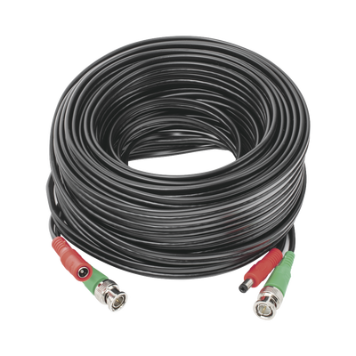 [N4-DIY-20M-4K-225815] Cable coaxial ( BNC RG59 ) + Alimentación / SIAMÉS / 20 Metros / Aleación Cobre + Aluminio CCA / Para Cámaras 4K  / Uso interior y exterior