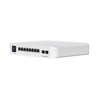 [N4-USW-PRO-8-POE-234748] Switch UniFi Pro 8 PoE Administrable Capa 3, 8 puertos GbE / (6) puertos POE+ af/at y (2) puertos POE++ 802.3bt / (2) puertos SFP+ 10G / 120W de presupuesto POE