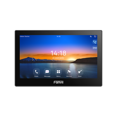 [N4-I504W-225922] Monitor Audio/Video  IP/SIP para interior, Wi-Fi, pantalla táctil de 7", Apertura remota