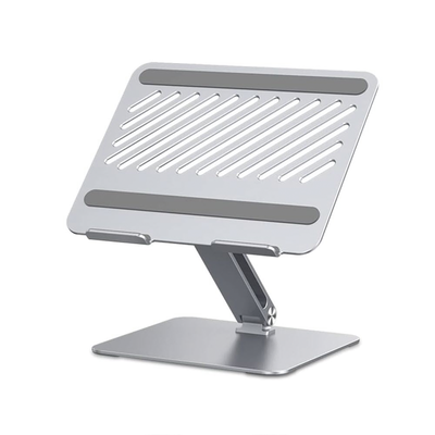 [N4-40291-229910] Soporte de Aluminio para Laptop | Ajustable 180° | Soporta Laptops de 10 a 17.3''| Capacidad de Carga 5Kg | Excelente Estabilidad | Diseño Para Alta Disipación de Calor | Altura y Angulo Ajustable | Plegable y Portátil.
