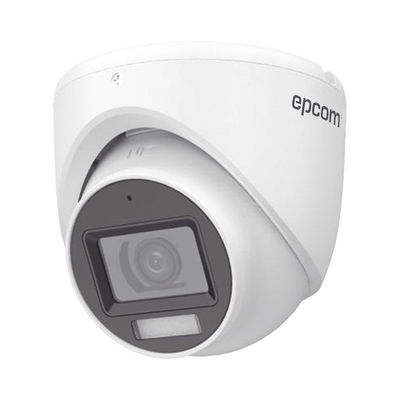 [N4-E8-TURBO-DLX-232918] [Dual Light + ColorVu] Turret TURBOHD 2 Megapixel (1080p) / Lente 2.8 mm / 30 mts IR + 20 mts Luz Blanca / Gran Angular 101° / Exterior IP67 / Micrófono Integrado /  4 Tecnologías /  Metal