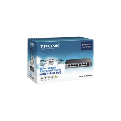 [N4-TL-SG108PE-141319] Easy Smart Switch PoE JetStream , 8 puertos 10/100/1000 Mbps  55 W