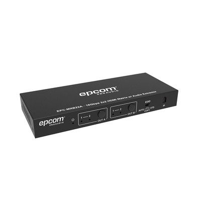 [N4-EPC-MXB22A-225943] Matricial HDMI | 2x2 | 4K2K@60Hz | HDR | YCbCr 4:4:4 | EDID Auto | Extractor de Audio | Salida de audio análoga y digitalizados | HDCP 2.2 | 18 Gbps