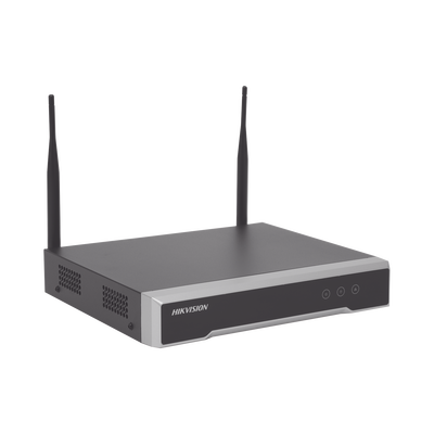 [N4-DS-7104NI-K1/W/M(C)-189287] NVR 4 Megapixel / 4 canales IP / 1 Bahía de Disco Duro / 2 Antenas Wi-Fi / Salida de Vídeo Full HD