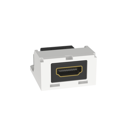 [N4-CMHDMIAW-194968] Módulo Acoplador HDMI 2.0, Hembra a Hembra Tipo-A, Categoría 2, Mini-Com, Color Blanco Ártico