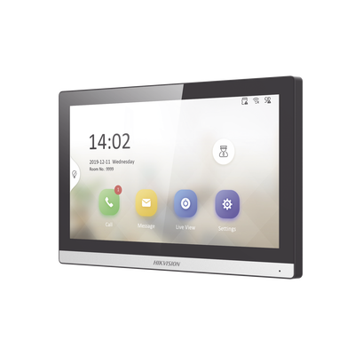 [N4-DS-KH6350-WTE1-231937] Monitor IP WiFi Touch Screen 7" para Videoportero IP / Vídeo en Vivo / PoE Estándar / Apertura Remota / Llamada Entre Monitores / Audio bidireccional / Borde slim