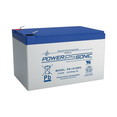 [N4-PS-12120-F2-183409] Batería 12V, 12AH, Para Respaldo, Tecnologías AGM/VRLA, 5 Años Vida Útil, Terminales F2, Reconocida UL