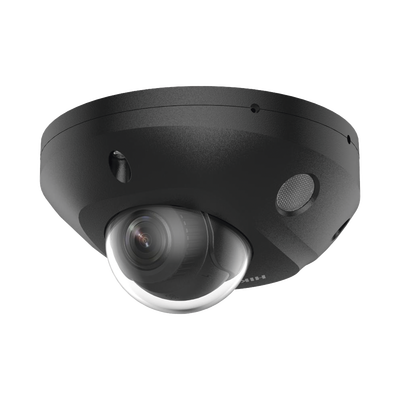 [N4-DS-2CD2543G2-LIS2U(BLACK)-230736] [Dual Light + 2 Micrófonos Integrados] Mini Domo IP 4 Megapixel / Color Negro / Lente 2.8 mm / 30 mts Luz Blanca + 30 mts IR / ACUSENSE / Exterior IP67 / IK08 /  WDR 120 dB / PoE / ONVIF / Alarmas I/O / Micro SD / ACUSEARCH