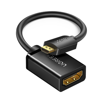 [N4-15844-220586] Adaptador Micro HDMI a HDMI (HDMI Tipo D)   / 18Gbps / 4K@60Hz / HDR /  Tecnología 3D / ARC / Carcasa PC+ABS / HDCP/ Longitud de 22 cm