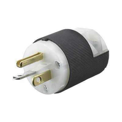 [N4-HUB-HBL5366C-213831] Clavija Entrada Recta/ 20 A 125 V/ 2 Polos 3 Hilos/ Nema 5-20 P/ Grado Industrial- Comercial.
