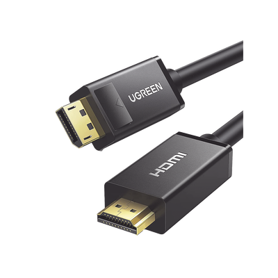 [N4-10203-221935] Cable DP Macho a HDMI Macho / Longitud 3m / Soporta 4K@30Hz / Soporta 3D / Cobre Estañado 28AWG / Blindaje interno múltiple / Transmisión Unidireccional / Botón de Liberación / Chip de Última Generación