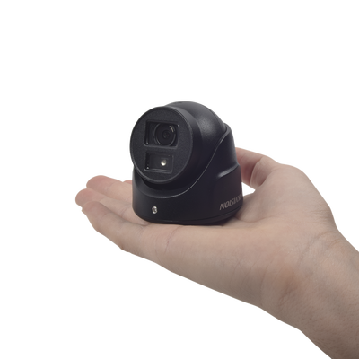 [N4-DS-2CE70D0T-ITMF-167996] Ultra Mini Turret TURBO 2 Megapixeles (1080p) / Gran Angular / Lente 2.8 mm / 20 mts IR EXIR / Exterior IP67 / 4 Tecnologías (TVI / AHD / CVBS) / dWDR / Color Negro