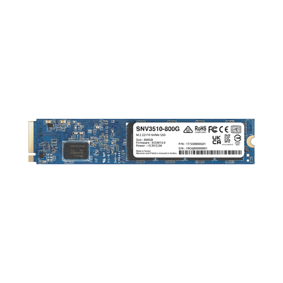 [N4-SNV3510800G-205966] SSD 800GB NVMe M.2 22110, diseñada para Synology NAS con ranuras M.2 integradas