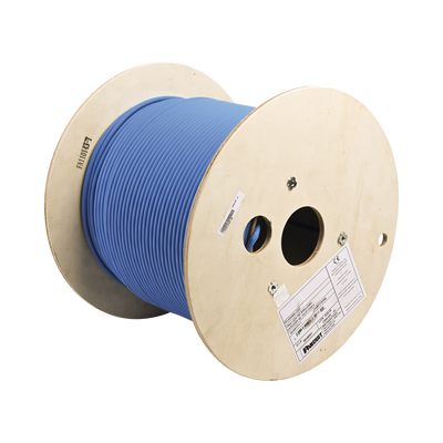 [N4-PFL6X04BU-CEG-177960] Bobina de Cable Blindado F/UTP de 4 Pares, Cat6A, Soporte de Aplicaciones 10GBase-T, LSZH (Libre de Gases Tóxicos), Color Azul, 305m