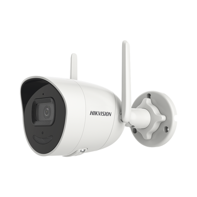 [N4-DS-2CV2021G2-IDW(W)-225914] Bala IP 2 Megapixel / Lente 2.8 mm / 30 mts IR / Exterior IP66 / Wi-Fi / ACUSENSE Lite / WDR 80 dB / H.265+ / Micrófono y Bocina Interconstruido / Micro SD / Se Conecta Directo a la App de Hik-Connect