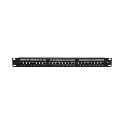 [N4-LP-PP-630-65985] Panel de parcheo de impacto (110) Blindado (STP) de 24 puertos Cat6, 19in