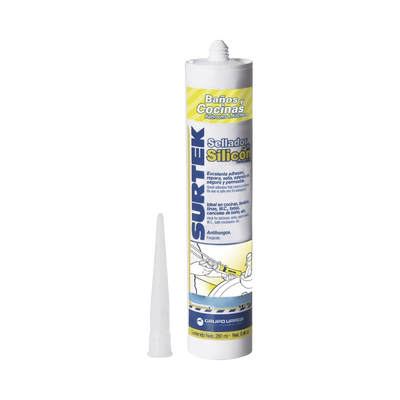 [N4-SYS-113-452-218923] Silicón Para Baños y Cocinas /Color Blanco / Contenido 280 ml.