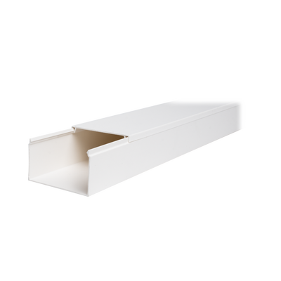 [N4-TMK-4577-231855] Canaleta TMK-4577 Color Blanco de PVC rígido Auto Extinguible, para uso en interiores, con un largo de 2.5 metros (5500-01250)