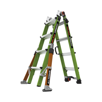 [N4-CONQUEST2.0-220503] Escalera Multi-Posiciones de 6.7 m (22') para Suelos Inclinados o con Desniveles.