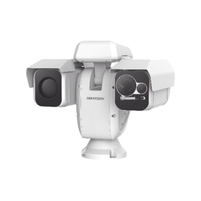 [N4-DS-2TD6237-50H4L/W-195556] Punta de Poste IP Dual / Térmica 50 mm (384 X 288) + Óptico 40X (4 Megapixel) / 800 mts IR / IP66 / Detección de Temperatura / microSD
