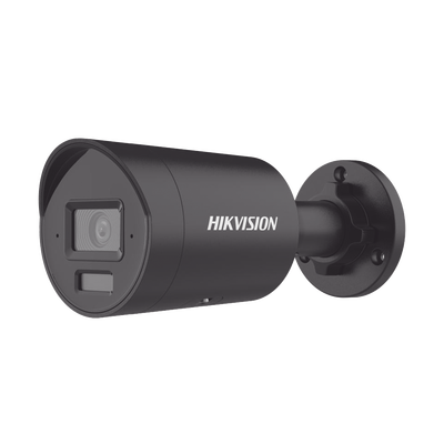 [N4-DS-2CD2043G2-LI2U(BLACK)-228595] [Dual Light + 2 Micrófonos Integrados] Bala IP 4 Megapixel / Color Negro / Lente 2.8 mm / 40 mts Luz Blanca + 40 mts IR / ACUSENSE / Exterior IP67 / WDR 120 dB / PoE / ONVIF / Micro SD / Metal / ACUSEARCH