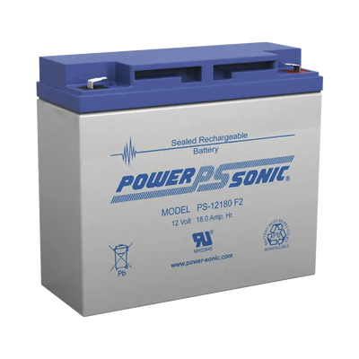 [N4-PS-12180-F2-183410] Batería 12V, 18AH, Para Respaldo, Tecnologías AGM/VRLA, Diseño De Vida Útil 5 Años, Terminales Tipo F2, Listada UL, Libre De Mantenimiento