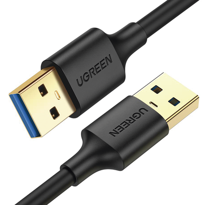 [N4-90576-222988] Cable USB-A 3.0 a  USB-A 3.0 / 3 Metros / Macho a Macho / Conector Niquelado / Núcleo de Cobre Estañado / Blindaje Múltiple / Velocidad 5Gbps / No Requiere Controlador / Compatible con USB 2.0 Y USB 1.1