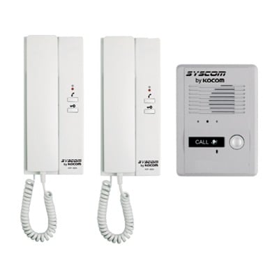 [N4-KDP-602-A/D-20454] Kit de Audio Portero con 2 Auriculares y Frente de Calle