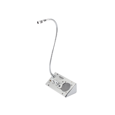 [N4-EP001T-221964] Sistema de Intercomunicación | Ideal para Ventanillas | Audio de voz de dos vías | 12V/1A 2W | Micrófono Interior + Micrófono Exterior