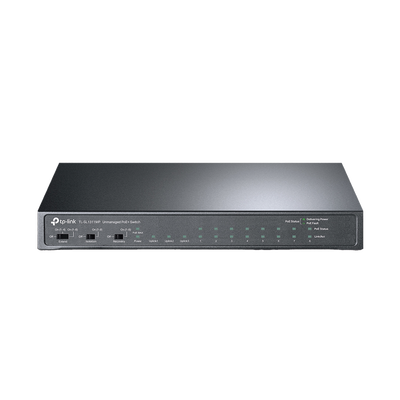 [N4-TL-SL1311MP-225359] Switch PoE+ No Administrable De Escritorio 11 Puertos / 8 puertos 10/100 Mbps PoE af/at Inteligiente / Presupuesto 124 W / Hasta 250 metros