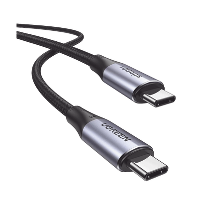 [N4-80150-231244] Cable USB-C a USB-C 3.2 Thunderbolt | 1 Metro | 240W | 10 Gbps | 480 Mbps | Soporta Video 4K@60Hz| Chip E-Market Inteligente | Carcasa de Aluminio | Nylon Trenzado | Blindaje de 4 capas.