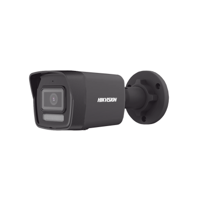 [N4-DS-2CD1043G2-LIUF/BLACK-233624] [Dual Light] Bala IP 4 Megapixel / Color Negro /  Lente 2.8 mm / 30 mts IR + 30 mts Luz Blanca / Micrófono Integrado / ACUSENSE Lite / Exterior IP67 / H.265 / PoE / ONVIF / Micro SD