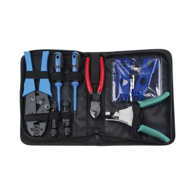 [N4-EPMC42-174515] Juego de Herramientas y Accesorios, para Instalación de Sistema Solar. Incluye: Pinzas (3), Desarmadores (2), Llaves (2) y Accesorios (7).