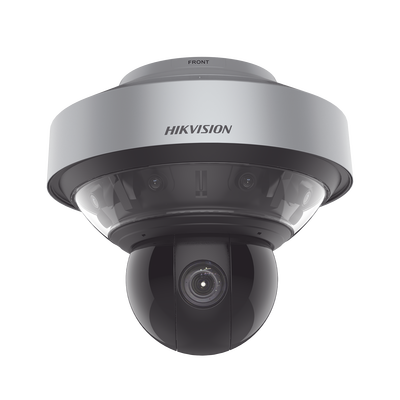 [N4-DS-2DP8A440IXG-LEF/416(F0)(B)-233242] Domo PanoVu series / Vista Panorámica 180° / 4 Lentes de 4 Megapixel + PTZ 4 Megapixel de 40X Zoom / Posicionamiento 3D / IP67 / IK10 / WDR 120 dB / EIS / Autoseguimiento / 250 mts IR / 36 VCD
