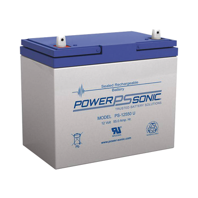 [N4-PS-12550U-183414] Batería 12V, 55AH, Para Respaldo, Tecnologías AGM/VRLA, 5 Años Vida Útil, Terminales U, Reconocida UL