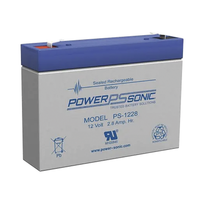 [N4-PS-1228-F1-219730] Batería 12V, 2.8AH, Para Respaldo, Tecnologías AGM/VRLA, 5 Años Vida Útil, Terminales F1, Reconocida UL