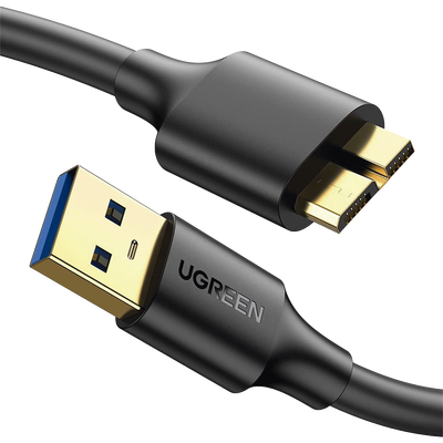 [N4-10840-216344] Cable Adaptador USB-A 3.0 a Micro USB 3.0 / 0.5 Metros / Carga y Sincronización de Datos / Velocidad de hasta 5 Gbps / Blindaje Interior Múltiple / Núcleo de Cobre Estañado de 22 AWG / Compatibilidad Universal.