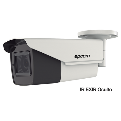 [N4-B4K-TURBO-Z-154923] Bullet TURBOHD 4K (8Megapixeles) / Lente Mot. 2.7 a 13.5 mm / Potente IR EXIR de 80 mts / Exterior IP67 / 12 Vcc - 24 VCA / dWDR